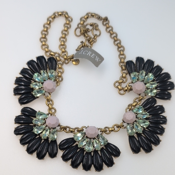 J. Crew Black and Gold Necklace with Teardrop Design - Picture 4 of 6